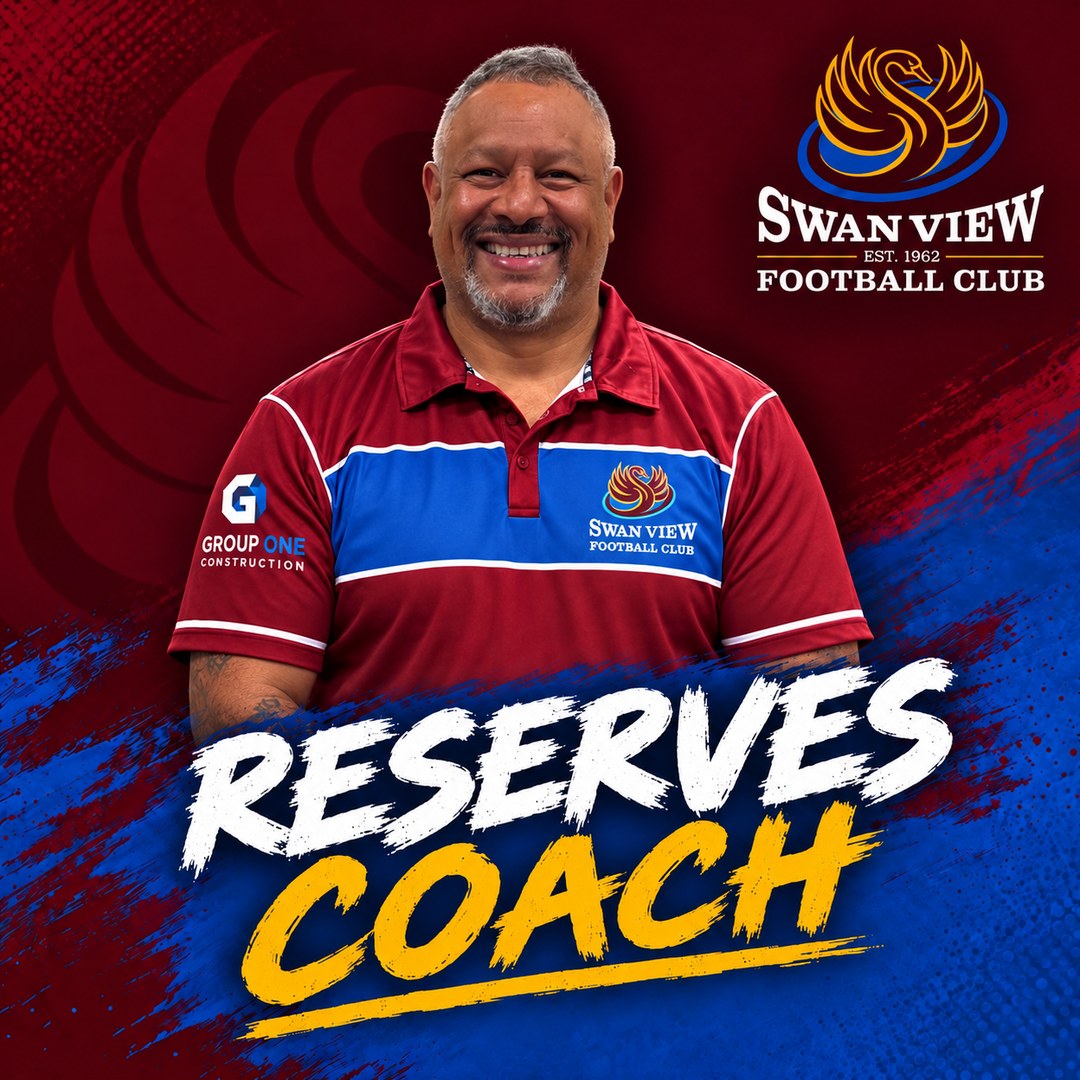 Steeve Howes, Reserves coach 2027, in a Swan View polo